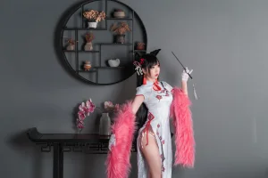 面饼仙儿《旗袍爱宕》主题写真：25张全套美图