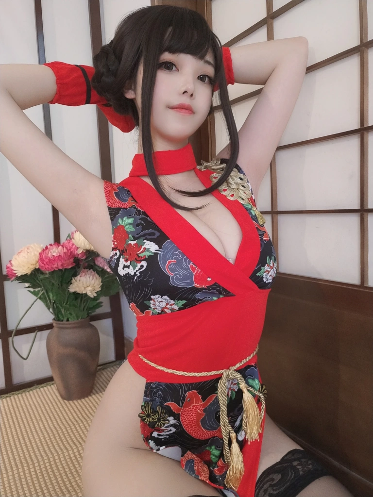 蜜汁猫裘《红武士》主题写真：40张全套美图