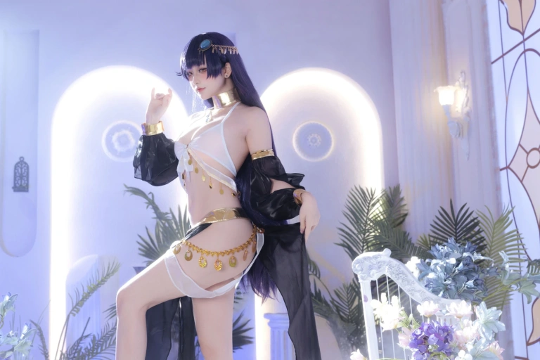 屿鱼《碧蓝航线 吾妻同人舞娘》主题写真：45张全套美图