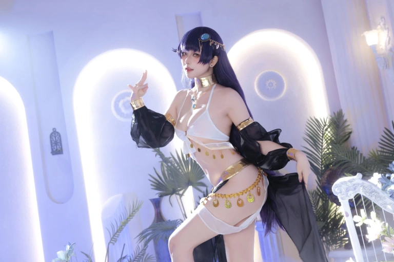 屿鱼《碧蓝航线 吾妻同人舞娘》主题写真：45张全套美图