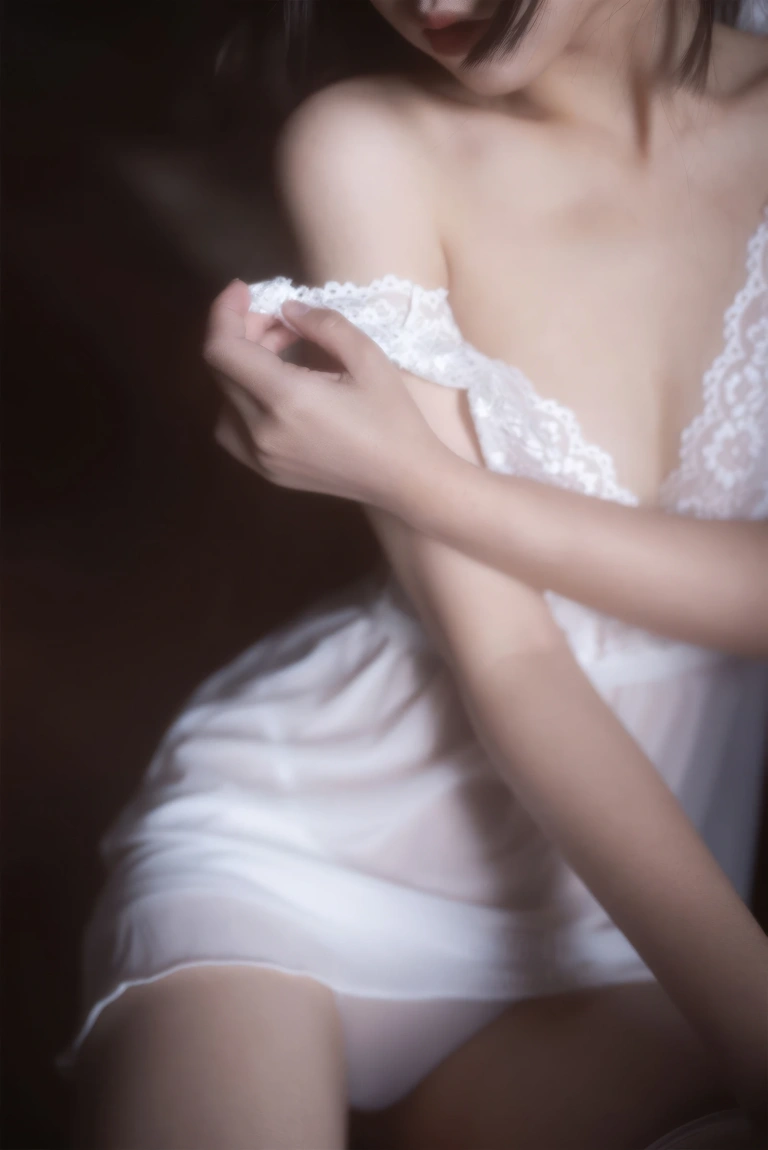 不呆猫《白月光》主题写真：53张全套美图