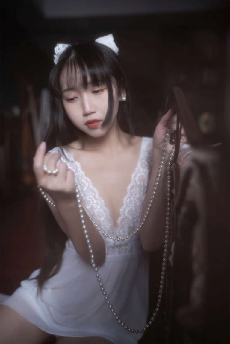 不呆猫《白月光》主题写真：53张全套美图