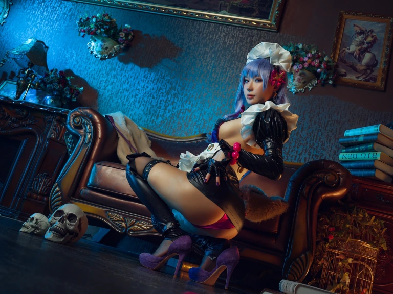 阿包也是兔娘《女仆 bb酱》主题写真：19张全套美图