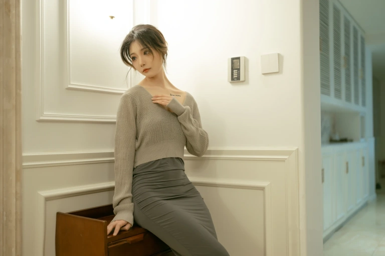 桃良阿宅《晚餐后》主题写真：40张全套美图