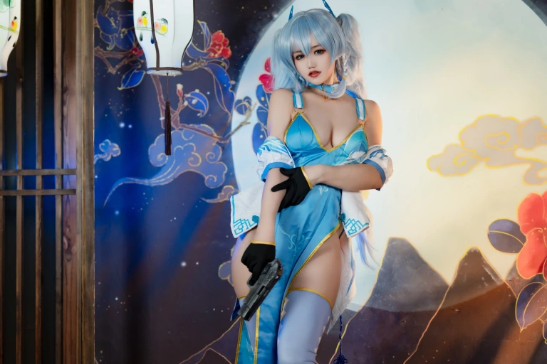 小仓千代《舰长 pa15旗袍》主题写真：20张全套美图
