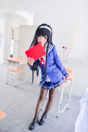 面饼仙儿《诗羽》主题写真：23张全套美图