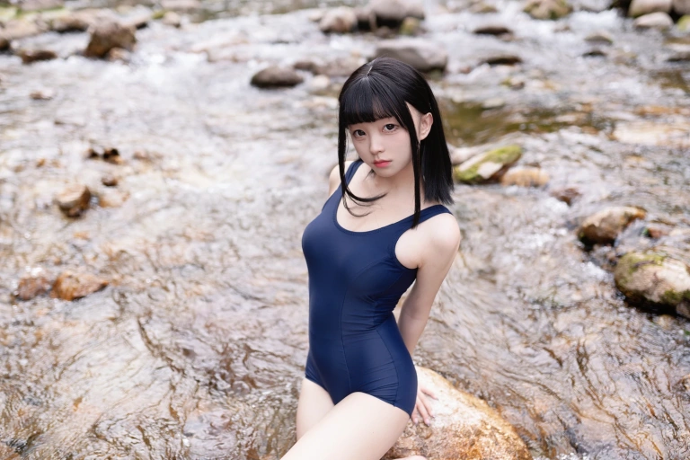 花铃《小溪死库水》主题写真：36张全套美图