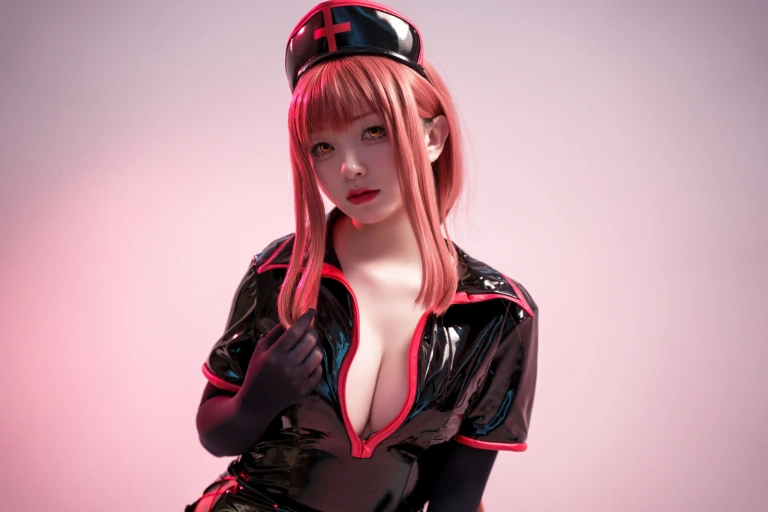 花铃《玛奇玛黑色护士》主题写真：20张全套美图