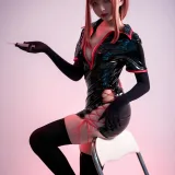 花铃《玛奇玛黑色护士》主题写真：20张全套美图