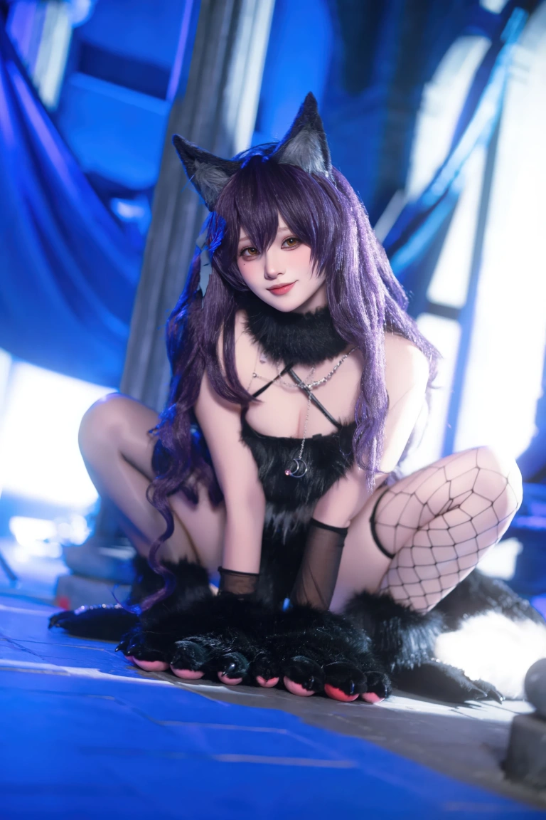 屿鱼《碧蓝航线 爱宕 狼人》主题写真：51张全套美图