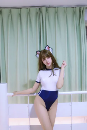 过期米线线喵《体操服》主题写真：16张全套美图
