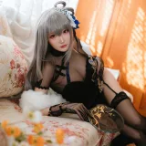 瓜希酱《碧蓝航线 路易九世 旗袍》主题写真：18张全套美图