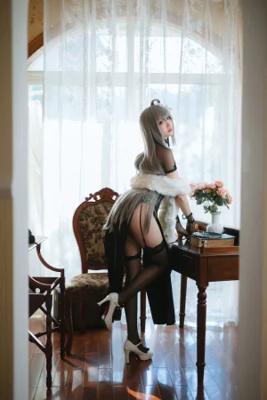 瓜希酱《碧蓝航线 路易九世 旗袍》主题写真：18张全套美图