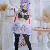 日奈娇(椎名莜)《甘雨女仆》主题写真：23张全套美图