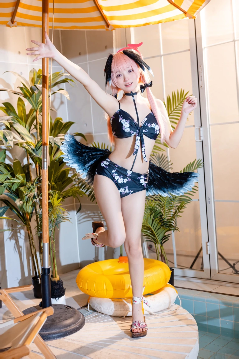 花铃《小春研习日》主题写真：45张全套美图