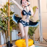 花铃《小春研习日》主题写真：45张全套美图
