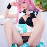 星之迟迟《布莱默顿网球》主题写真：45张全套美图
