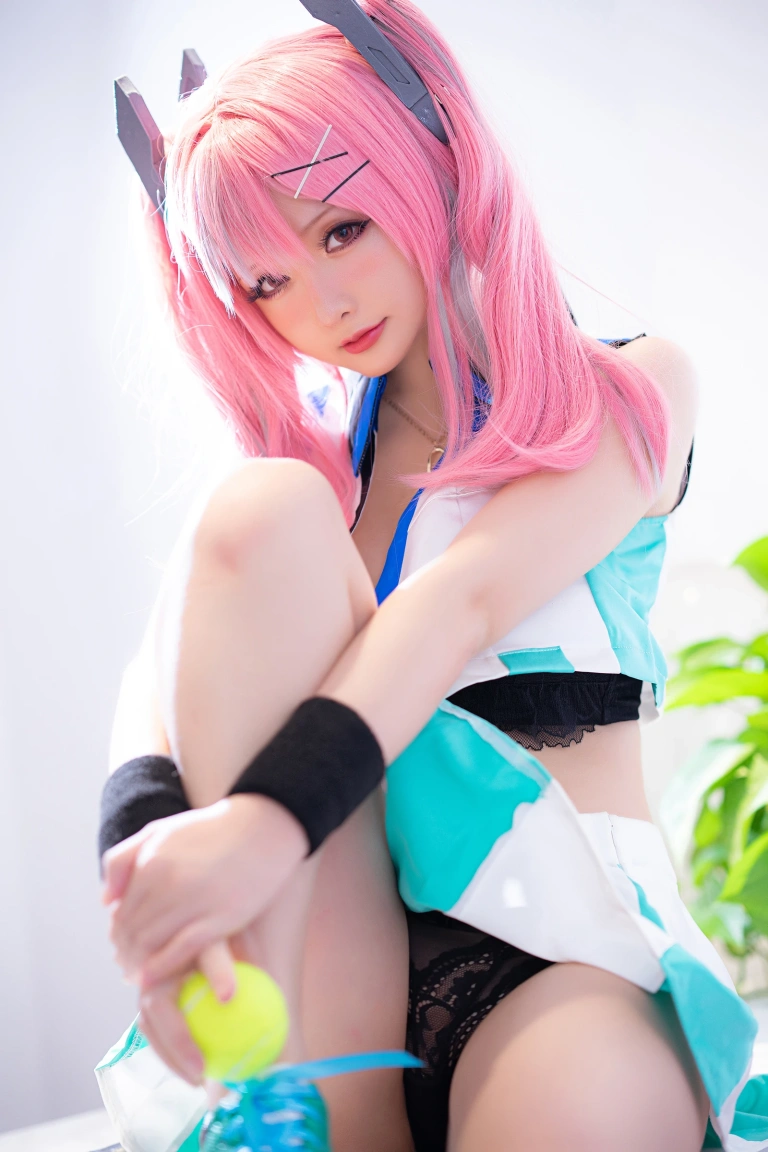 星之迟迟《布莱默顿网球》主题写真：45张全套美图