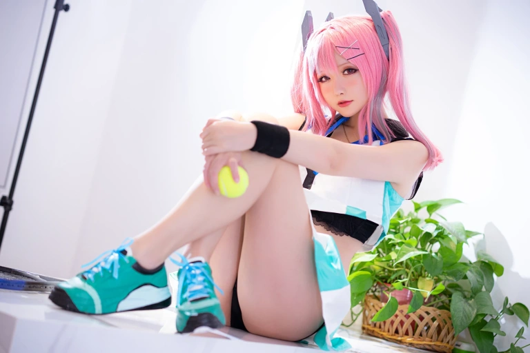 星之迟迟《布莱默顿网球》主题写真：45张全套美图
