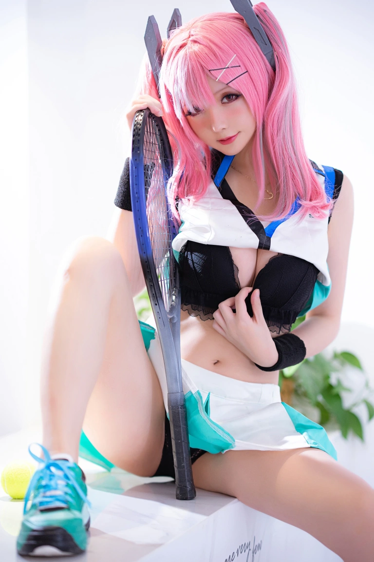星之迟迟《布莱默顿网球》主题写真：45张全套美图