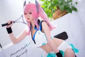星之迟迟《布莱默顿网球》主题写真：45张全套美图