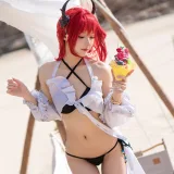 阿包也是兔娘《明日方舟 史尔特尔》主题写真：50张全套美图
