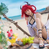 阿包也是兔娘《明日方舟 史尔特尔》主题写真：50张全套美图