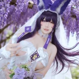 阿半今天很开心《碧蓝航线 武藏 誓约花嫁》主题写真：75张全套美图