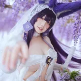 阿半今天很开心《碧蓝航线 武藏 誓约花嫁》主题写真：75张全套美图