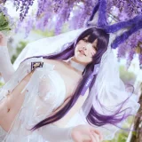 阿半今天很开心《碧蓝航线 武藏 誓约花嫁》主题写真：75张全套美图