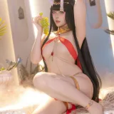 屿鱼《碧蓝航线 能代 赤纱浴影》主题写真：80张全套美图