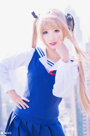 面饼仙儿《双马尾COS》主题写真：41张全套美图