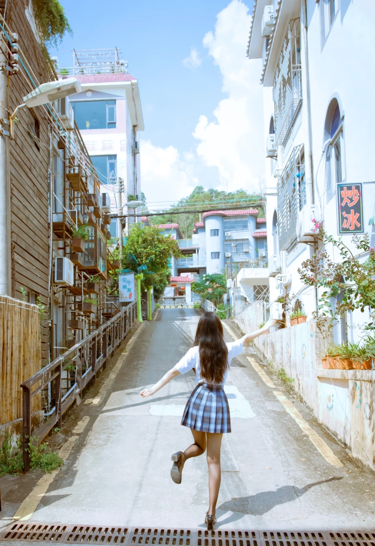 不呆猫《泳衣jk学妹》主题写真：59张全套美图，含1个视频