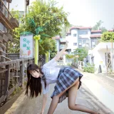 不呆猫《泳衣jk学妹》主题写真：59张全套美图，含1个视频