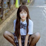 不呆猫《泳衣jk学妹》主题写真：59张全套美图，含1个视频