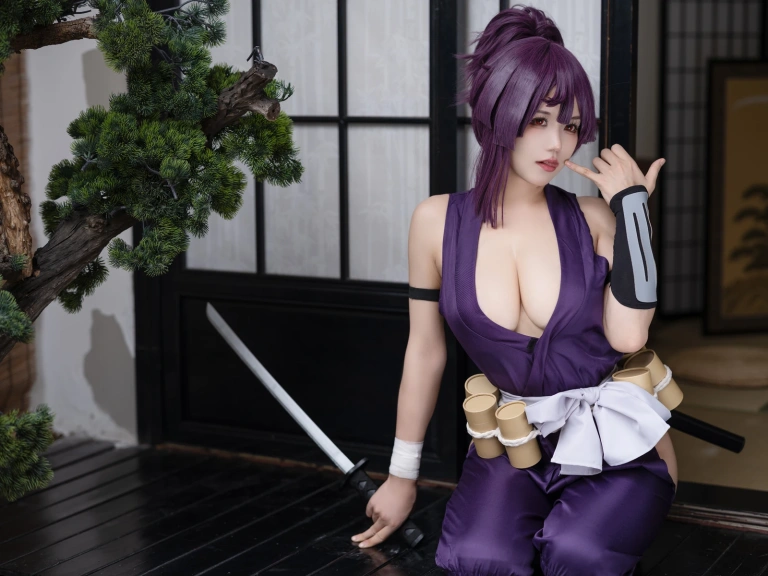 小仓千代《Yuzuriha 地狱楽 杠》主题写真：26张全套美图