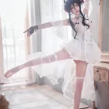 阿包也是兔娘《明日方舟 伊内斯芭蕾》主题写真：25张全套美图