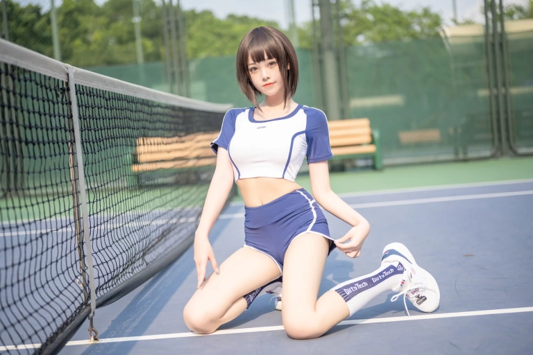 蜜汁猫裘《体操服》主题写真：50张全套美图