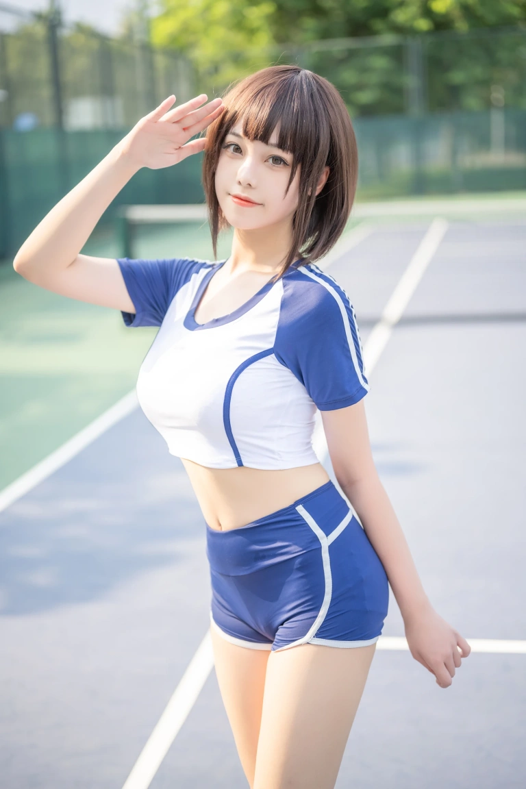 蜜汁猫裘《体操服》主题写真：50张全套美图