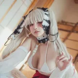 阿半今天很开心《碧蓝航线 可畏巫女》主题写真：47张全套美图