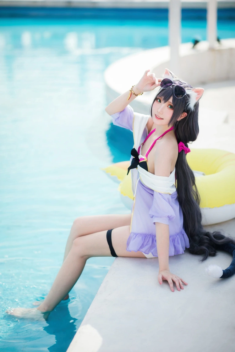 瓜希酱《公主连结 凯露夏日》主题写真：21张全套美图