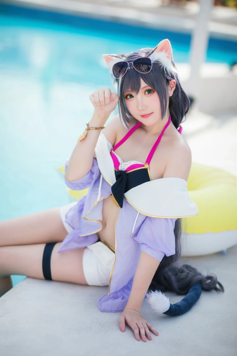 瓜希酱《公主连结 凯露夏日》主题写真：21张全套美图