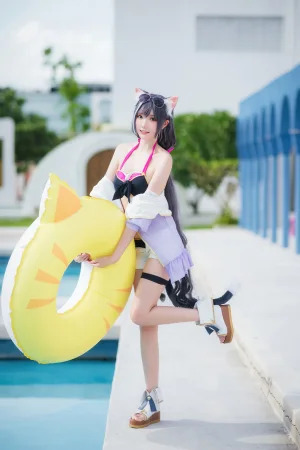 瓜希酱《公主连结 凯露夏日》主题写真：21张全套美图