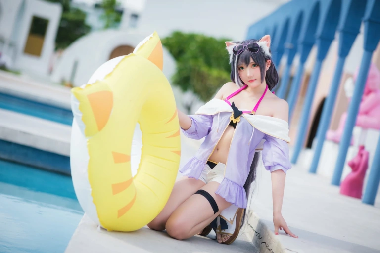 瓜希酱《公主连结 凯露夏日》主题写真：21张全套美图