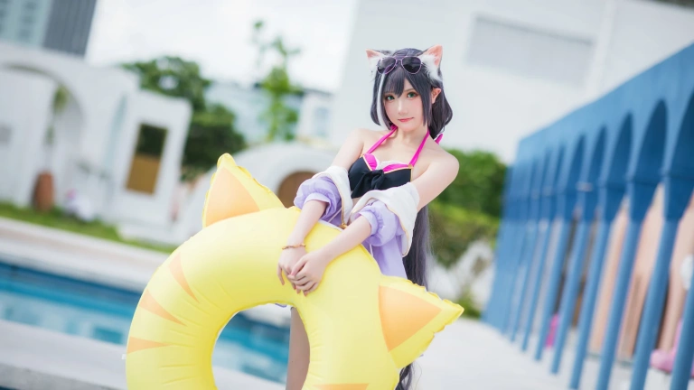 瓜希酱《公主连结 凯露夏日》主题写真：21张全套美图