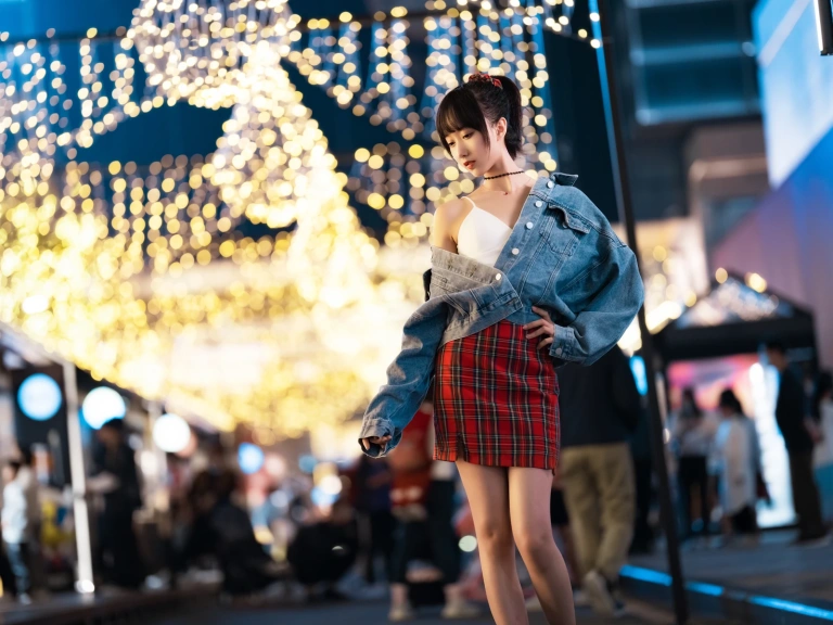 木棉棉《都市夜恋》主题写真：26张全套美图