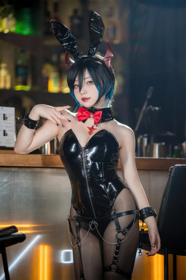 花铃《碧蓝航线 胡滕 兔女郎》主题写真：126张全套美图