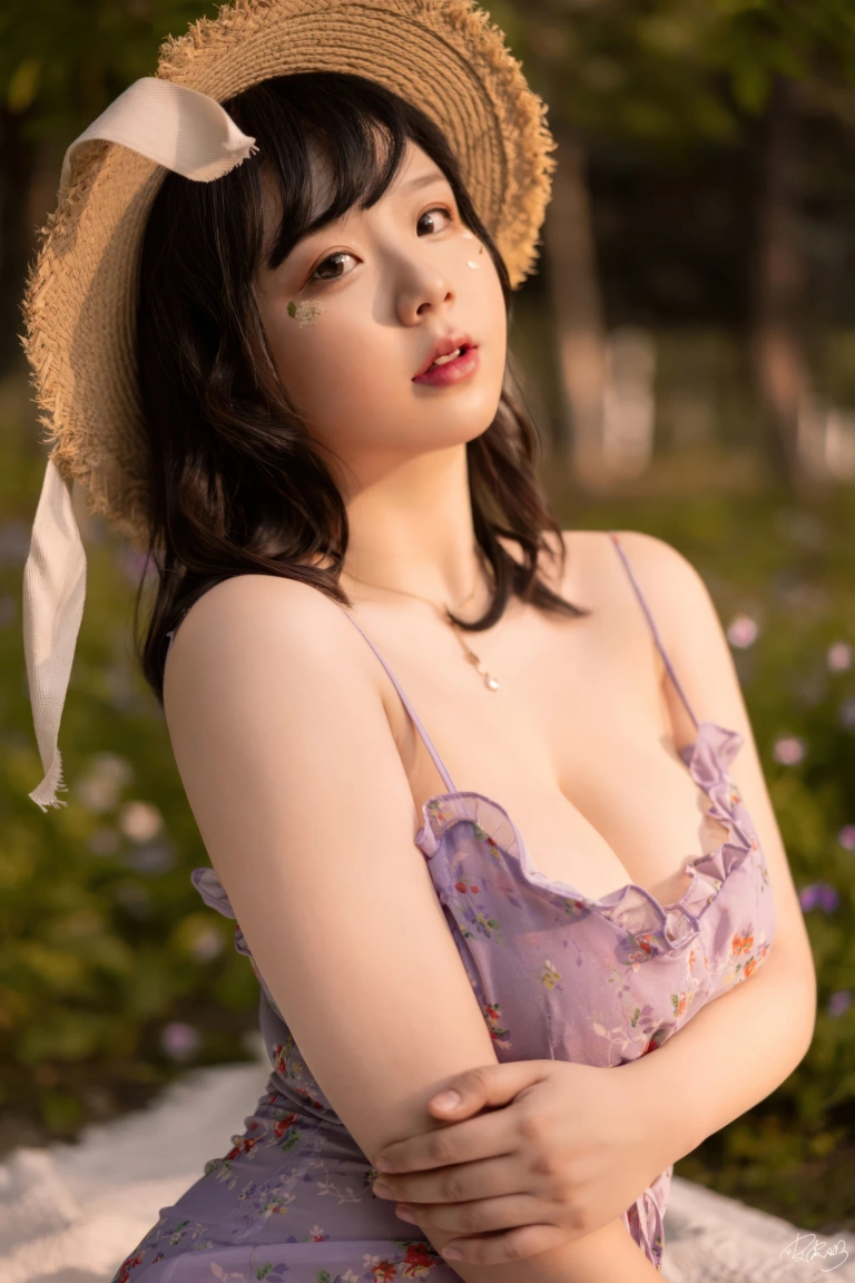 皮皮奶《野餐呀》主题写真：20张全套美图
