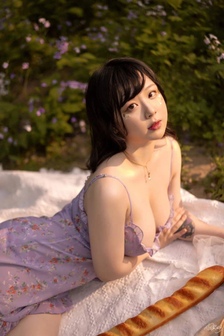 皮皮奶《野餐呀》主题写真：20张全套美图