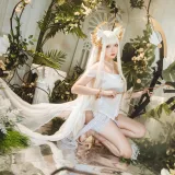 瓜希酱《明日方舟 白金泳装》主题写真：25张全套美图